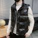 Japanese Korean Style Quality Casual Men's Vest Men's Slim Fit Couple Autumn And Winter Warm Down Cotton Vest_viptrois.com