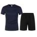 Summer Men's Short Sleeve Set Casual Versatile Breathable T-Shirt Sports Shorts Style_viptrois.com