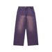 Korean Style Washed Wide Leg Jeans – Retro Colorful Loose Fit Pants (Pinky, Violet, Old Green, Black Gray, Light Blue, XS-XL)_viptrois.com