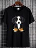 Inktastic Bernese Mountain Dog T-Shirt - KiniArt Bmd Cute Drawing Illustration Stretched Top For Everyday Wear Breathable Slightly Soft Homme_viptrois.com