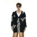 Loom Loom Mi Xian Clothing Unisex Trendy Brand European And High Cardigan V-Neck Sweater American Street Style Versatile Couple_viptrois.com