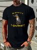 1Tee Mens My Patronus Is A Greyhound Dog T-Shirt Homme Versatile Casual Stretched Stylish Streetwear Slightly Soft Summer Breathable Graphic_viptrois.com