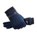 Men's Winter Riding Gloves - Touchscreen Compatible, Windproof & Fleece Lined With Suede Finish For Cycling & Outdoor Activities_viptrois.com