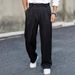 "Men's Wrinkle-Resistant Drape Relaxed Fit Dress Pants - Straight Leg Casual Trousers For Business & Leisure"_viptrois.com