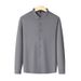 Pulse Pulse 2025 New Autumn Winter Fleece-Lined Long Sleeve Business Casual Wrinkle-Free High Elasticity Warm Shirt Inner Wear Men_viptrois.com
