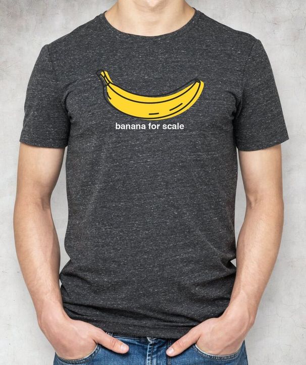 Banana For Scale Funny T-Shirt Mens Womens Tees Top Classic T-Shirt Mens Womens Tees Top_viptrois.com