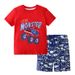Mother & Kids New Summer Children's T Shirts Trendy Cartoon Sports Two Piece Suits Boys' Pants Short Sleeved Suits Children's Clothing Children's T_viptrois.com