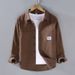Workwear Shirt Style Jacket Men's Spring And Autumn Casual Shirt Fashionable And Cool Youth Shirt Men_viptrois.com