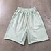 Men's Clothing Vintage Washed High Street Distressed Hem Lightweight Cotton Shorts For Men & Women – Dopamine Relaxed Fit, Spray-Dyed Colors_viptrois.com