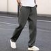 Men's Street Style Multi Color Casual Trousers Fashionable Solid Color Long Pants Versatile American Style in Stock_viptrois.com