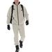 Men's Fleece Hooded Zip-up Jacket & Jogger Pants Set - Winter Warm Pullover Tracksuit For Casual & Sports (Black, Dark Grey, Khaki, Army Green)_viptrois.com