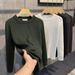 Monochrome Man- Round Neck Long Sleeve Knitted Men Spring Autumn Simple Versatile Suit Inner Wear Business Sweater Export Cross-Border_viptrois.com