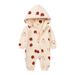 Soft Fleece Baby Romper With Hood – Cozy Long-Sleeve Jumpsuit For Newborns & Infants (0-12 Months)_viptrois.com