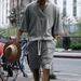 Men's Clothing Casual Trousers V Neck Versatile Jacquard Sweater Men's Autumn Suit_viptrois.com