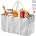 Oversized Tote Bag Stand Up Foldable Shopping Bag Can Store Camping Picnic Beach Swimming Storage Box_viptrois.com