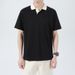 Men's Luxury Polo Shirt Summer Casual Short Sleeve Slim Fit Breathable Solid Color T-Shirt For Daily Wear_viptrois.com