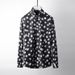 Slim Fit Men's Digitally Printed Shirt Trendy Menswear Cotton Blend Long Sleeve Black White Striped Casual Business Shirt_viptrois.com