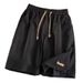 Ice Silk Casual Shorts For Men Summer Thin Style Trendy Loose Fit Sports Style Plus Size Divided Pants_viptrois.com