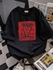 Vtg 1985 FIDO DIDO Normal Is Boring T-SHIRT L Distressed Peace Surfer Skater 80s Homme Unisex Stretched Comfortable Versatile Graphic_viptrois.com