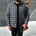 Men's Flannel Long Sleeve Shirt With Fleece Lining - Soft Cotton Blend, Relaxed Fit, Plaid Pattern, Warm Winter Casual Shirt_viptrois.com