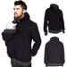 Men's Italian Style Casual Sweatshirt – Soft Polyester, Crew Neck, Long Sleeves (White/Red/Navy/Black, S-XXL)_viptrois.com