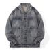 American Vintage Washed Denim For Spring And Autumn New Style Loose Casual Jacket Workwear Top Trendy Men's Clothing_viptrois.com