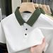 Men's Clothing New Fashion Casual Simple Lapel Men's T Shirt_viptrois.com