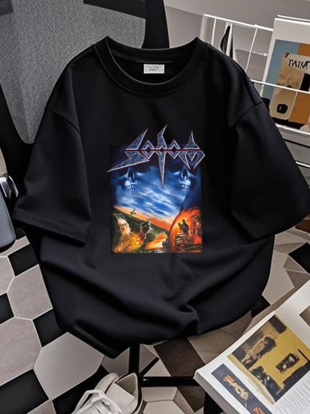 Sodom - Agent Orange Remake 2006 T-Shirt, Cotton Unisex T-shirt TE6037 Homme Stylish Slightly Unisex Comfortable Stretched Streetwear_viptrois.com