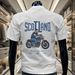 Trendy Motorcycle Printed Loose Short Sleeved Summer American High-end Trend Versatile Pure Cotton Men's T-shirt_viptrois.com