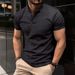 Summer Lightweight Lapel Polo Shirt Men's Short Sleeve Cotton Breathable Fashion Slim Fit Polo Shirt Male Fitness T-Shirt Trendy_viptrois.com