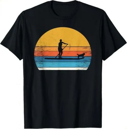 T-shirtcool Funny Stand Up Paddle 2026 Board Dog Sup Paddling Boa_viptrois.com