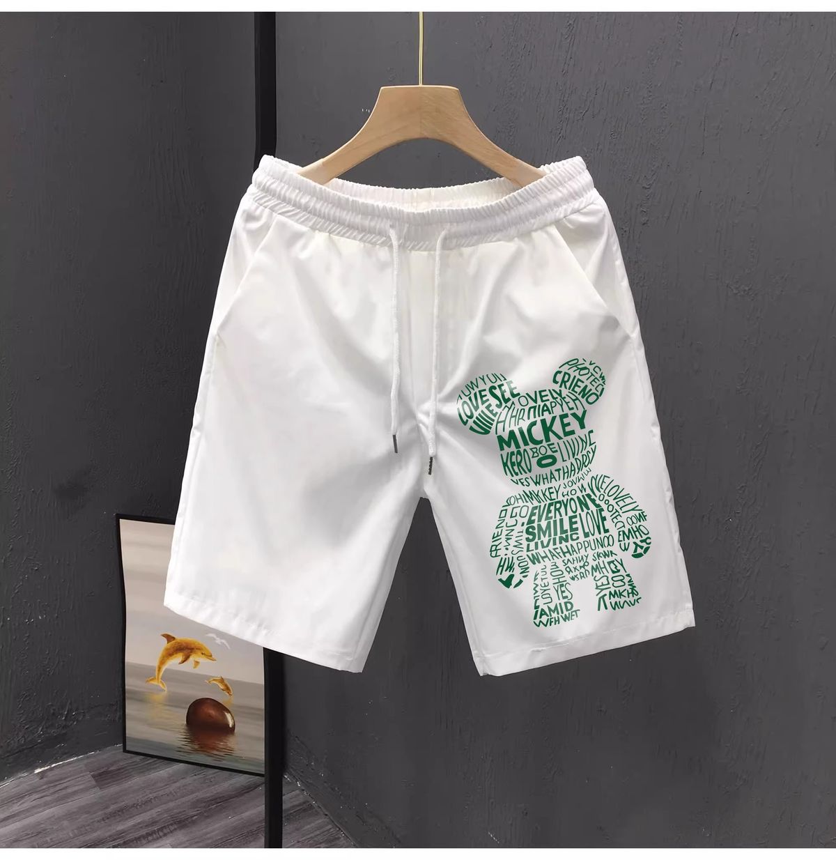 Men's Clothing Loose Fitting Casual Pants, Sports Pants, Fashionable And Trendy Brands, Mid Waist Temperament Men's Shorts, Youthful And Popular_viptrois.com