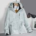 Winter Men And Women Yurong Soft Shell Two-Piece Set Couple Fleece Thickened Coat Outdoor Skiing Mountaineering Jacket_viptrois.com