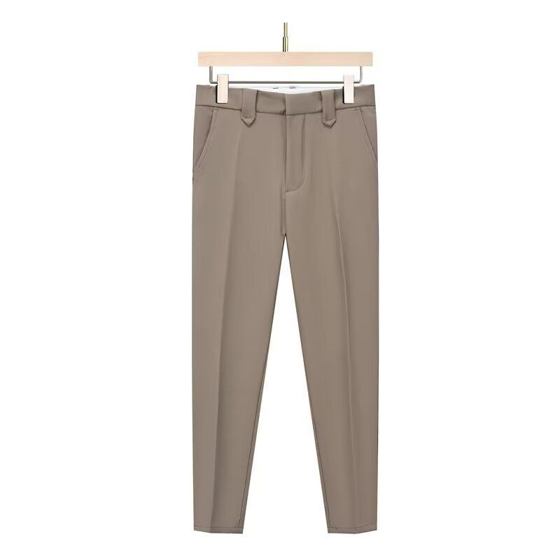 High Quality Spring, Summer And Autumn Harlan Nine-point Men's Pants Trendy Brand Drape Suit Pants Slim-fitting Small Feet Men's Casual Pants_viptrois.com