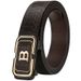 Men's Belts New Crocodile Pattern Men's Belt Genuine Leather Pure Cowhide Toothless Automatic Buckle Business All Match Casual Belt Letter Buckle_viptrois.com