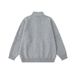 Pure Wushu Men's Clothing 25 Autumn Winter New Simple Versatile Solid Color Zipper Casual Sweater Melard Knitted Stand Collar_viptrois.com