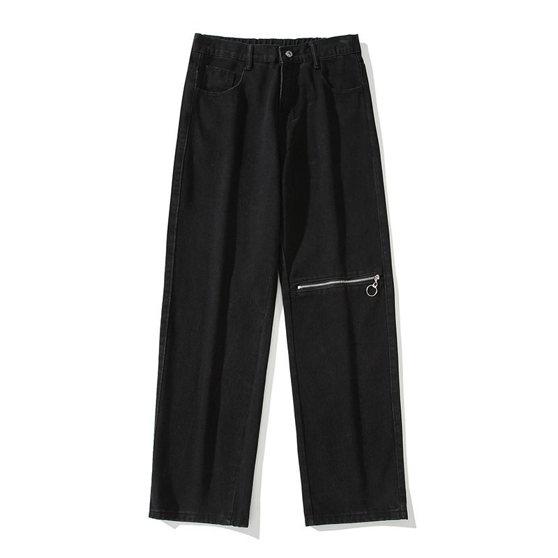 Men's Clothes Jeans Men's Summer Trend Thin Loose Straight Leg Pants Men's Casual Wide-leg Pants_viptrois.com