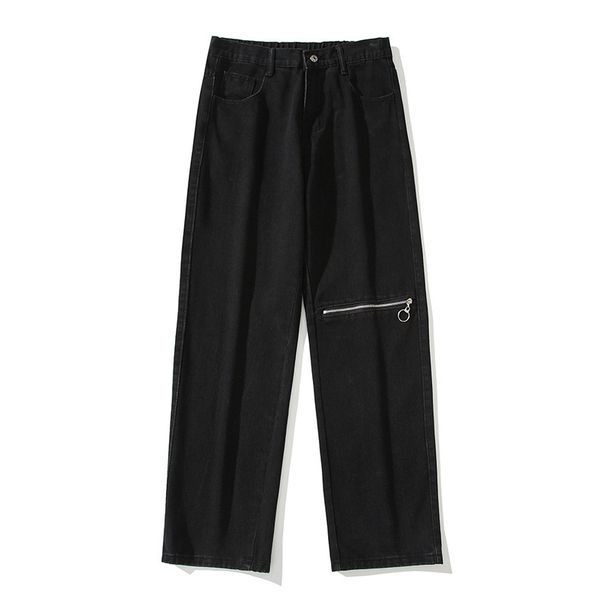 Men's Clothes Jeans Men's Summer Trend Thin Loose Straight Leg Pants Men's Casual Wide-leg Pants_viptrois.com