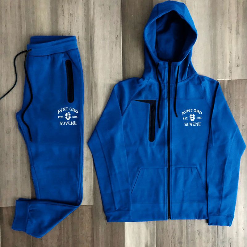 Men's Casual Sports Jacket Suit Y2K Letter Print Jacket Suit_viptrois.com