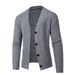 Loom 2024 Autumn Winter New Men's European And American Simple Solid Color Knitwear Trendy Cardigan Youth Knit_viptrois.com