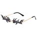Men's Sunglasses New Style Personalized Sunglasses For Women Trendy Internet Celebrity Fishbone Sunglasses Trendy Fashion Party Funny Glasses_viptrois.com