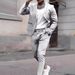 Men's Clothing Simple Slim Fit Casual Fashion Button Suit Two Piece Suit_viptrois.com