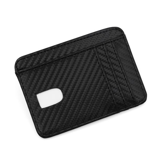 Wallet Card Cases Ultra Thin Mini Card Holder Multi Function Multi Card Slot Large Capacity Card Holder Holder Carbon Fiber PU Leather Card Holder_viptrois.com