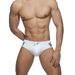 UXH Men's Simple Bikini Swim Trunks Fashion Black And White Two-tone Triangle Racing Shorts_viptrois.com