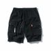 Men's Clothing Street Hip Hop Trend Loose Shorts Men Summer Ins New Pocket Fashion Overalls_viptrois.com