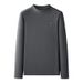 Men's Clothing Half High Collar Men's Bottoming Shirt Autumn And Winter New Style Inner Wear Plus Velvet Thickened Double Sided Warm Mid Collar Top_viptrois.com