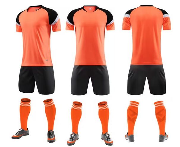 Men's Clothing Fast wholesale cross-border competition training team suits, printed numbers, DIY short-sleeved custom football suits for men_viptrois.com