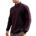 American Style Spring And Autumn Simple Casual Men's Loose Jacquard Stand Collar Half-Zip Base Shirt Sweatshirt For Men_viptrois.com