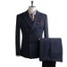 Premium Slim-Fit Men's Suit Set – Double-Breasted Blazer With Pants & Vest For Weddings, Business & Smart Casual Occasions_viptrois.com