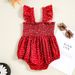 New 2024 baby camisole jumpsuit with trendy and cute flying sleeves, pleated jumpsuit, climbing suit_viptrois.com